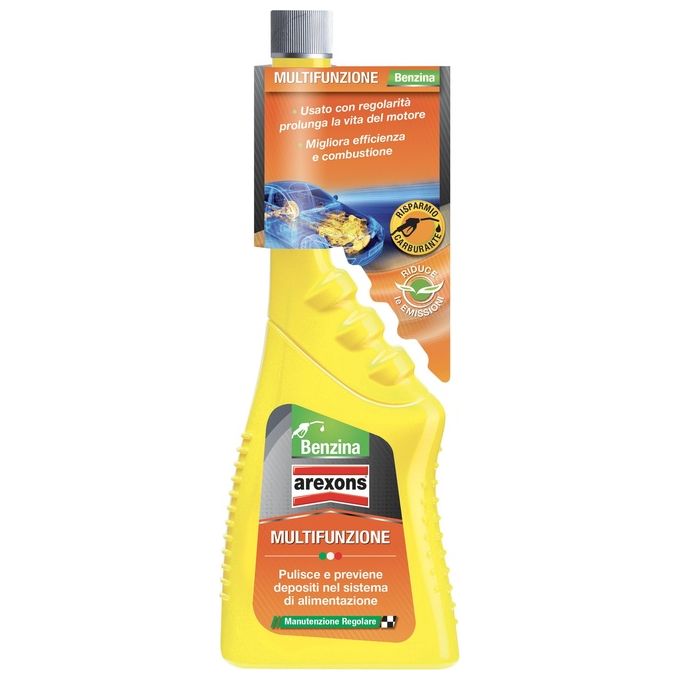 foto del prodotto arexons 9659 additivo liquido multifunzione per motori benzina super e verde 250ml