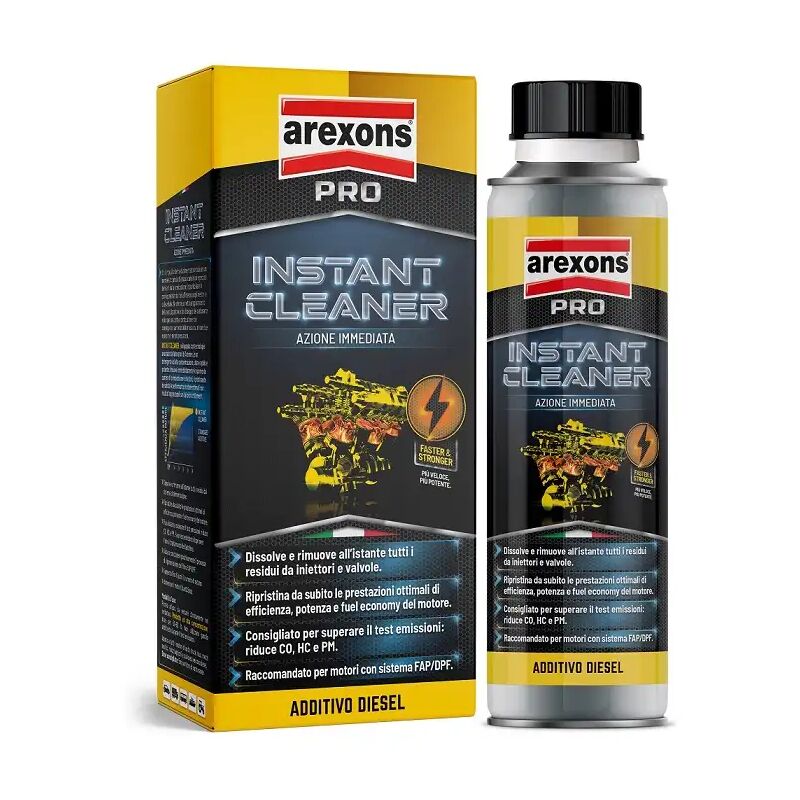 foto del prodotto arexons additivo diesel azione immediata dissolve e rimuove residui iniettori e valvole