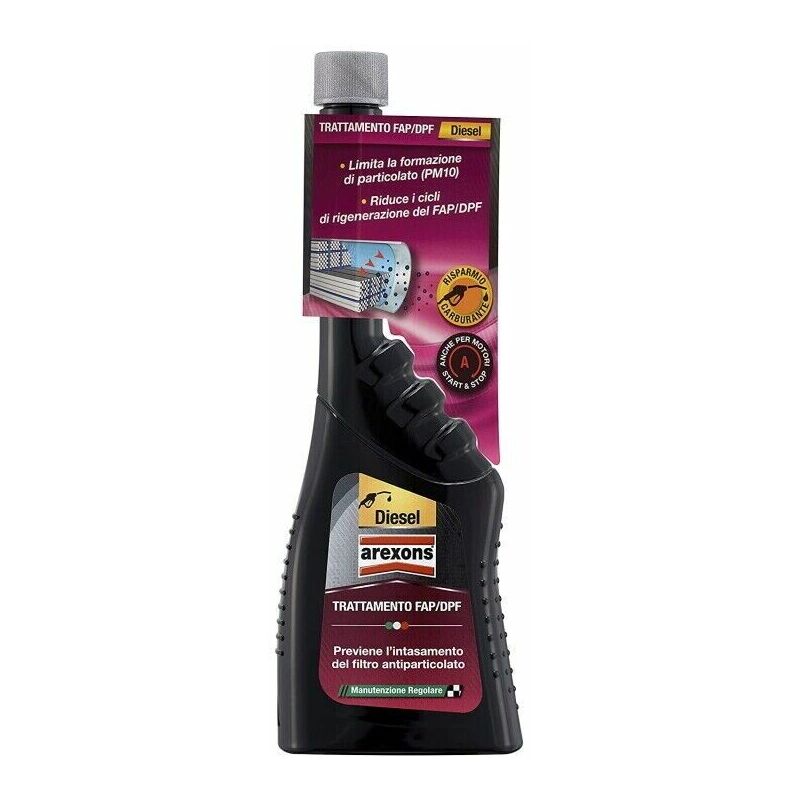 foto del prodotto arexons additivo pulitore fap dpf trattamento filtro antiparticolato 250 ml