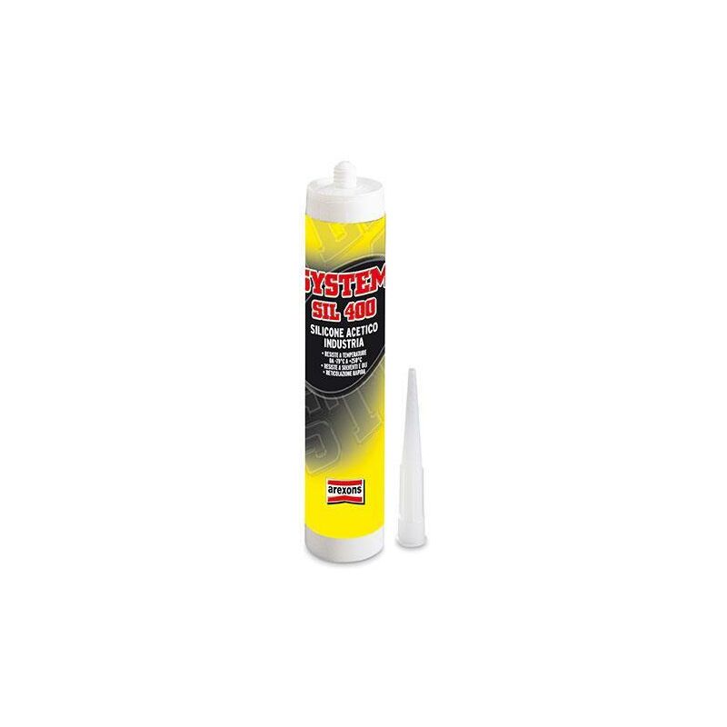 foto del prodotto arexons silicone alta temperatura sil 400 bianco 310ml system