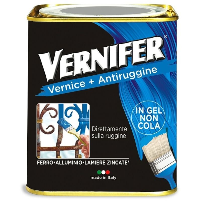 foto del prodotto arexons smalto vernifer vernice e antiruggine ml 750 rosso mattone satinato