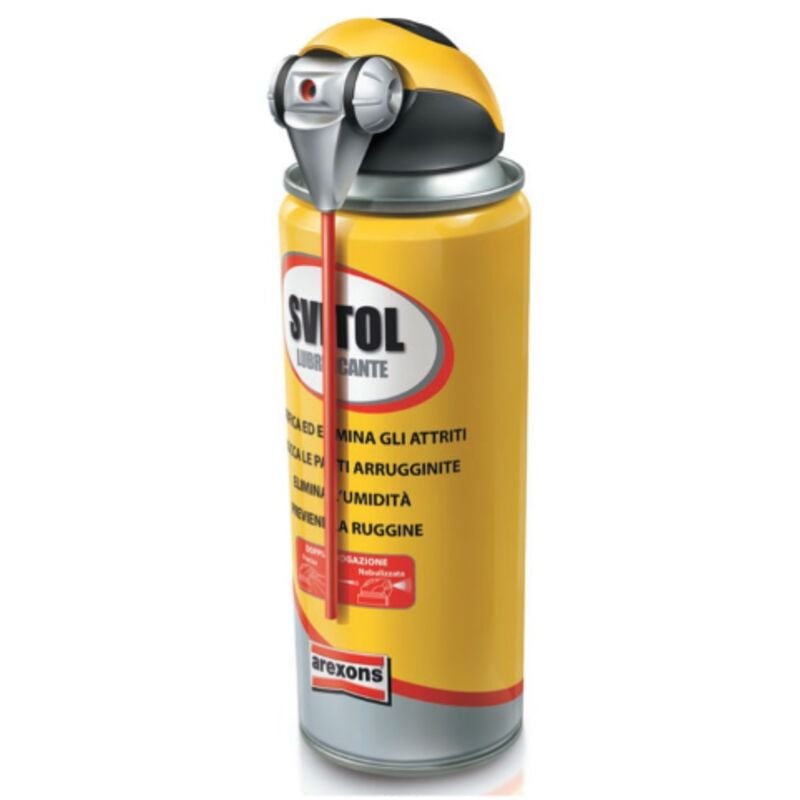 foto del prodotto arexons svitol lubrificante spray 400 ml con erogatore a 360o con chiusura e apertura valvola