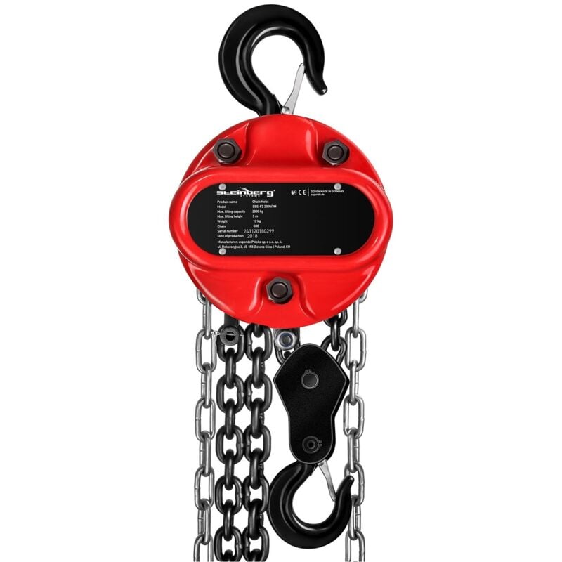 foto del prodotto argano a catena 2t 3m