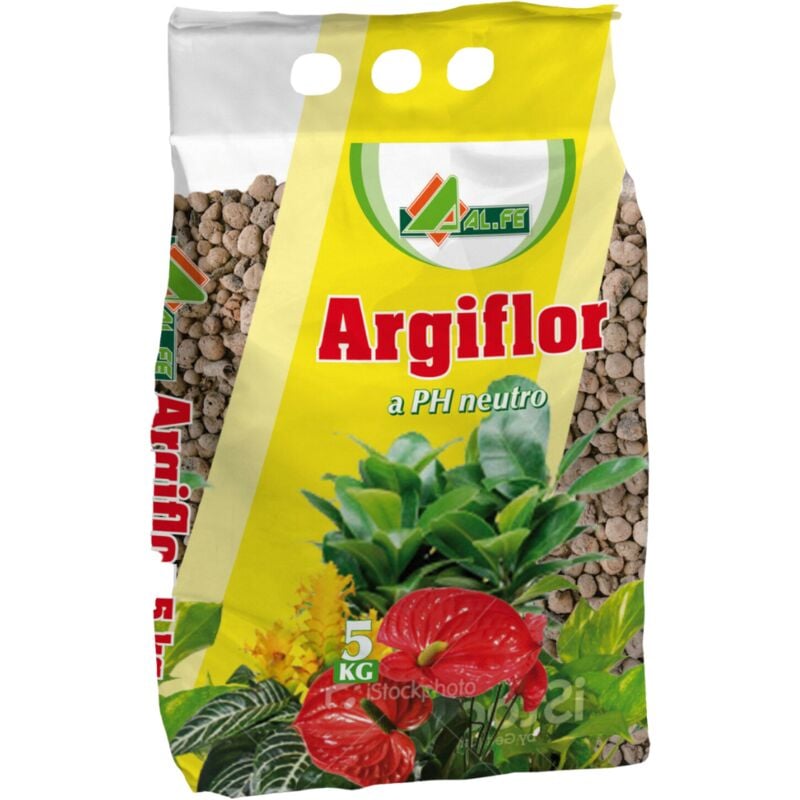 foto del prodotto argiflor arigilla espansa a ph neutro per drenaggio pacciamatura idrocoltura 5 litri