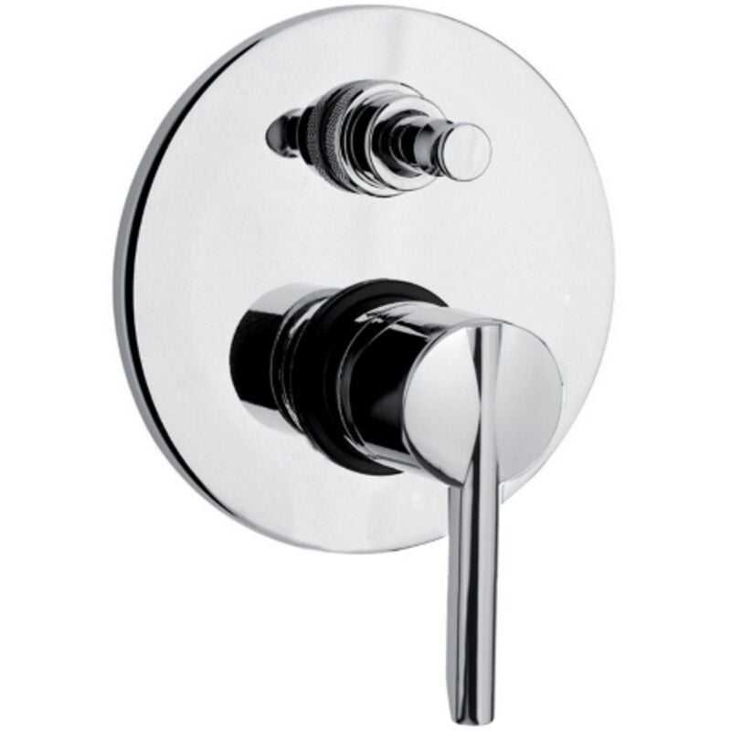 foto del prodotto argo pin miscelatore monocomando da incasso per doccia in ottone cromato con deviatore rubinetto bagno