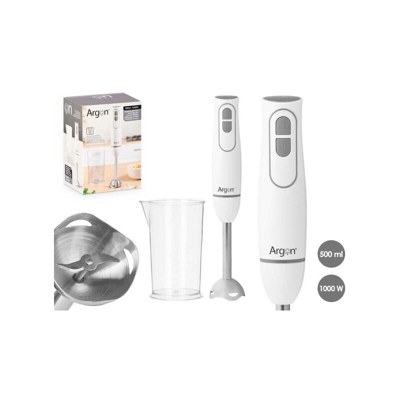 foto del prodotto argon frullatore ad immersione je 908aw bianco grigio 1000 w