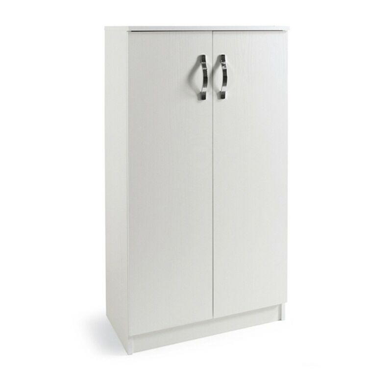 foto del prodotto argonauta armadio scarpiera multiuso bianco in legno nobilitato 2 ante h130x71x38