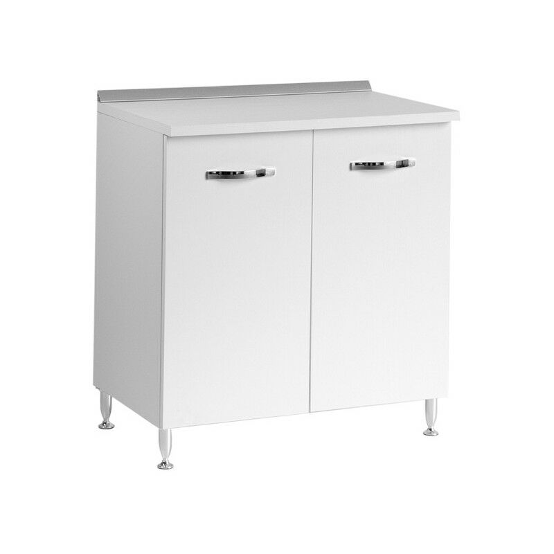 foto del prodotto argonauta base per cucina bianco frassinato 2 ante cm 80x50xh 85