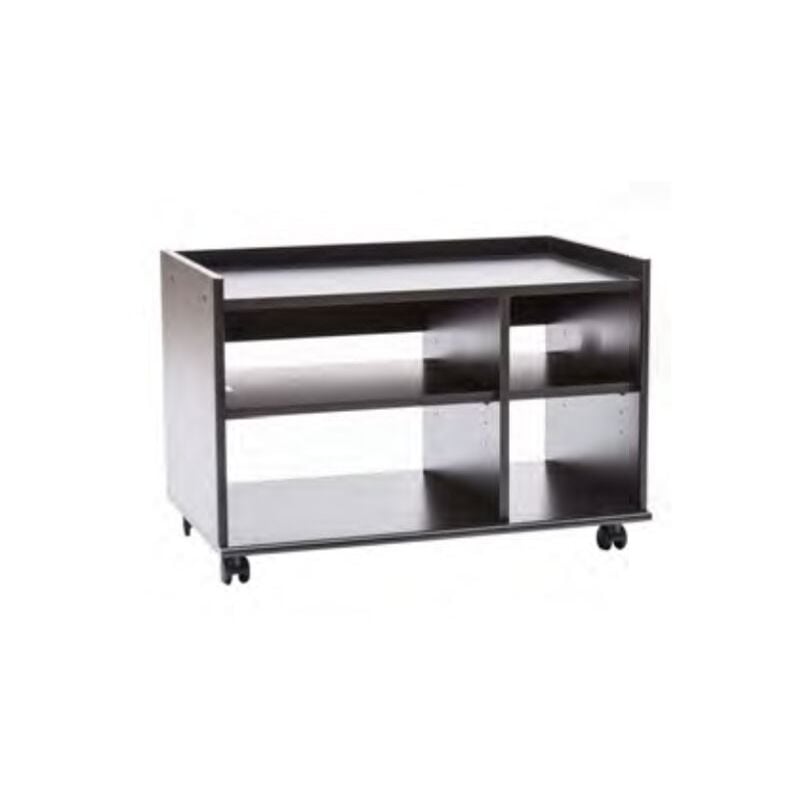 foto del prodotto argonauta - carrello porta tv nero con 4 scomparti 74x44xh.49 cm