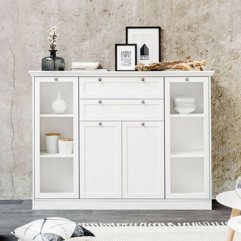 foto del prodotto argonauta credenza landwood53 colore bianco 160x40x120h