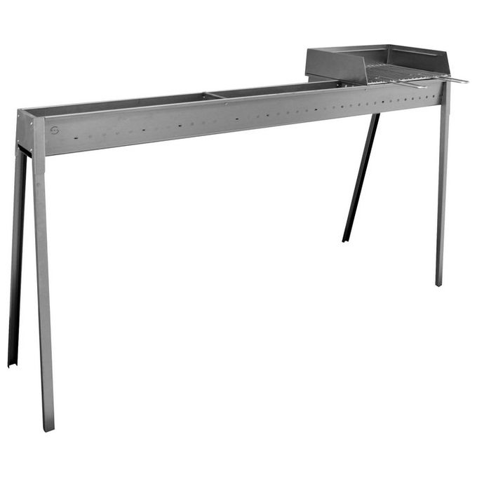 foto del prodotto argonauta cuoci arrosticini a carbone 140 cm con barbecue lisa luxury torino grill 100 40