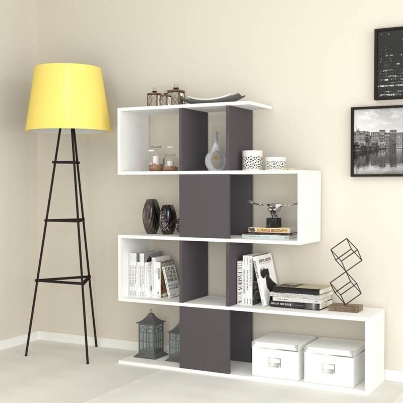 foto del prodotto argonauta libreria bifacciale aktif 145x145x29 cm. colore bianco ghisa
