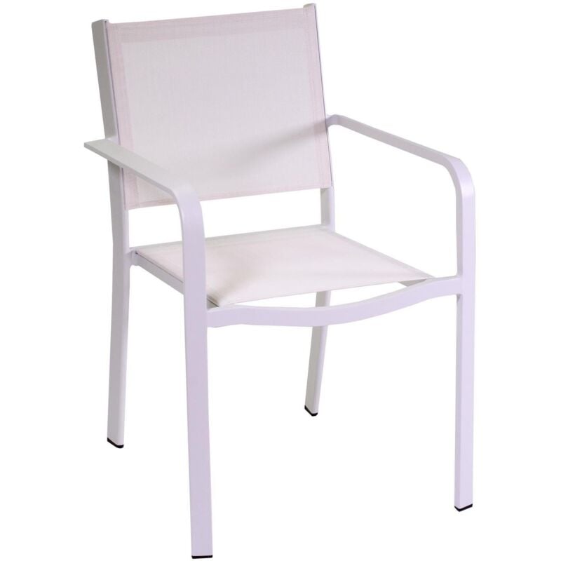 foto del prodotto argonauta poltrona in alluminio e textilene bianco mod. el paso