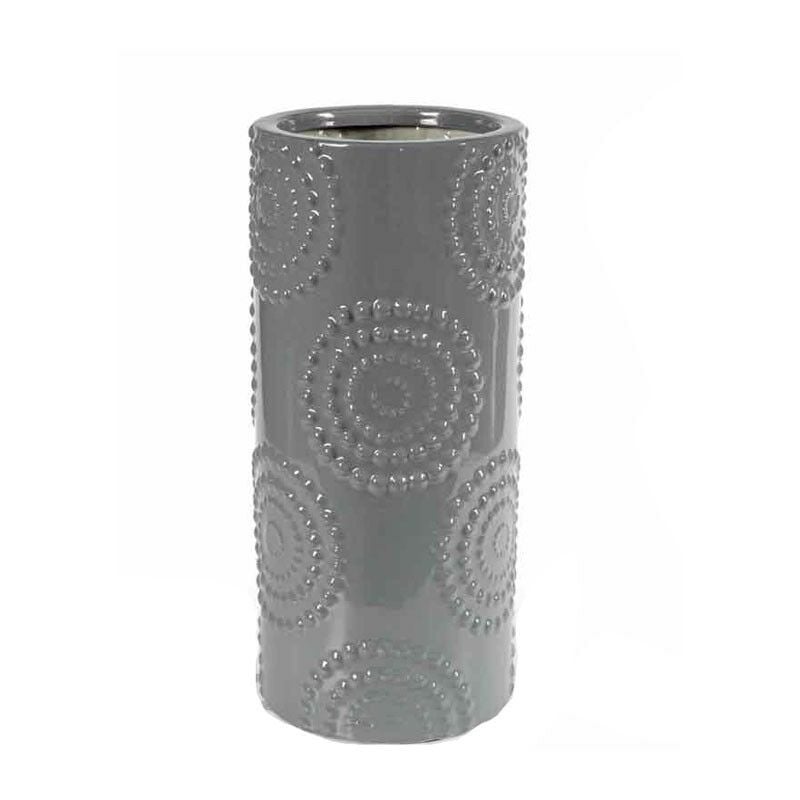 foto del prodotto argonauta portaombrelli in ceramica grigio design cm 23 x 51 h