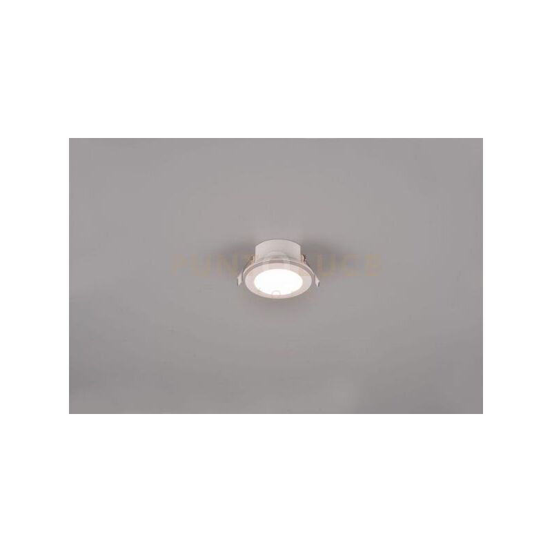 foto del prodotto argus faretto da incasso led 1w 4w 350lm, 3000k rotondo bordo bianco funzione rgb d. 8,2cm dimmerabile