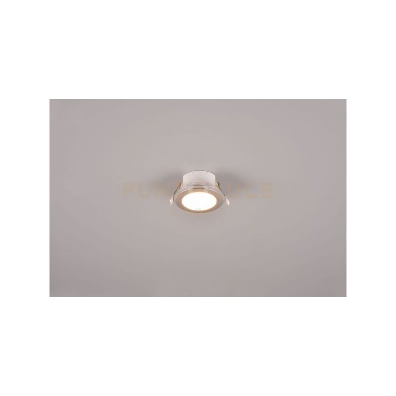 foto del prodotto argus faretto da incasso led 1w 4w 350lm, 3000k rotondo bordo cromato funzione rgb d. 8,2cm dimmerabile