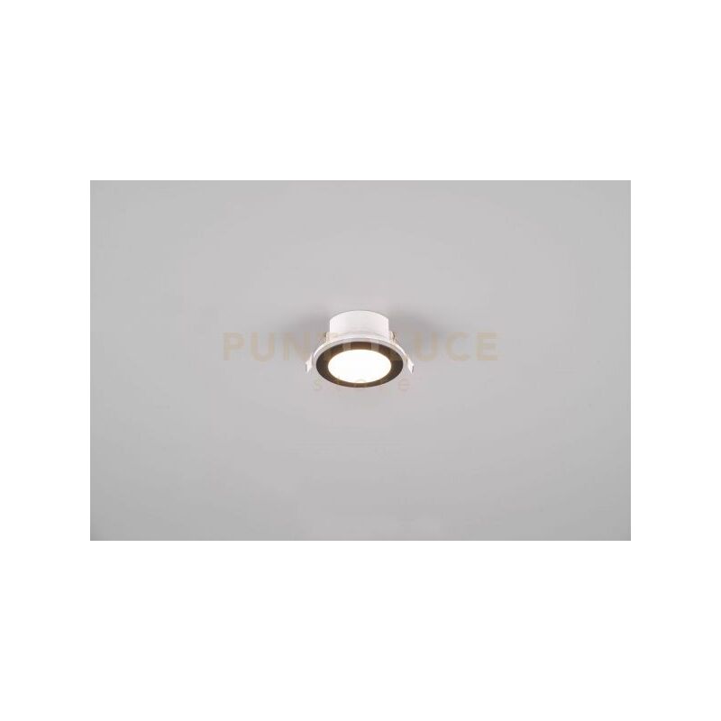 foto del prodotto argus faretto da incasso led 1w 4w 350lm, 3000k rotondo bordo nero funzione rgb d. 8,2cm dimmerabile