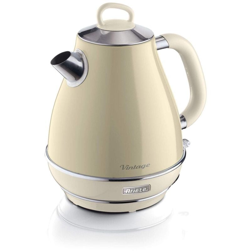 foto del prodotto ari 2869 bg bollitore elettrico di design, 2000 w, 7 cups, acciaio inossidabile, beige ariete
