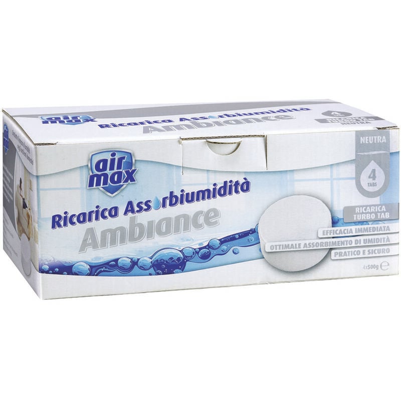 foto del prodotto ariasana airmax assorbiumidita ricariche tab neutre 4 ricariche 450 gr. ciascuna