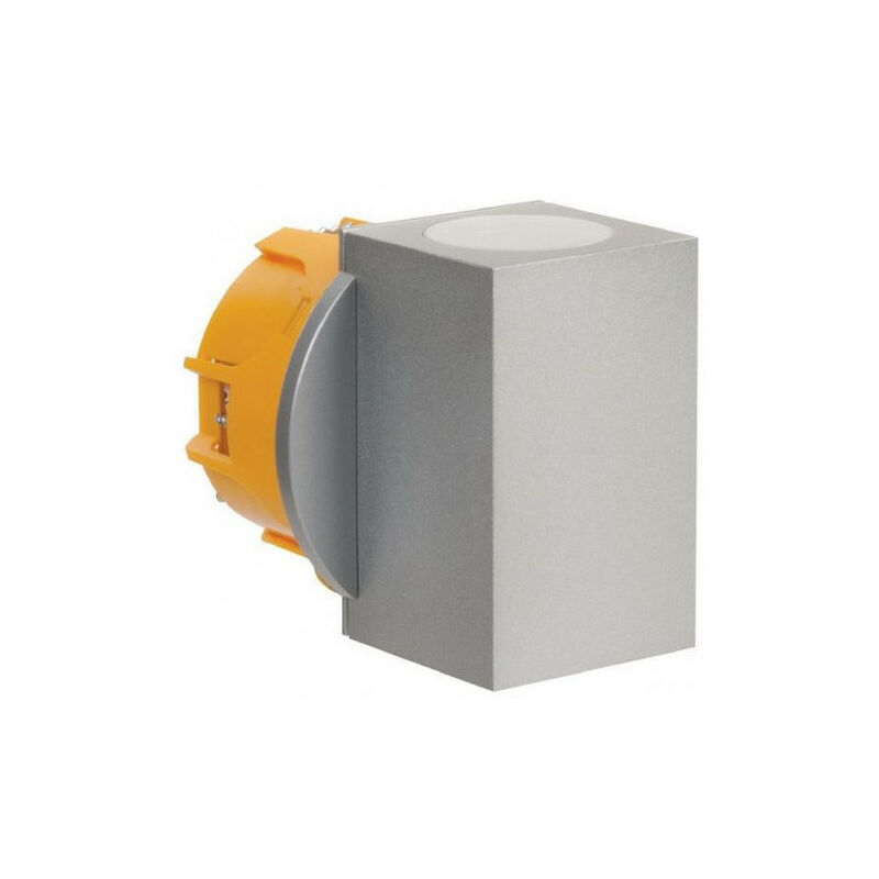 foto del prodotto aric hoba ip65 2 led lampada da parete in alluminio satinato
