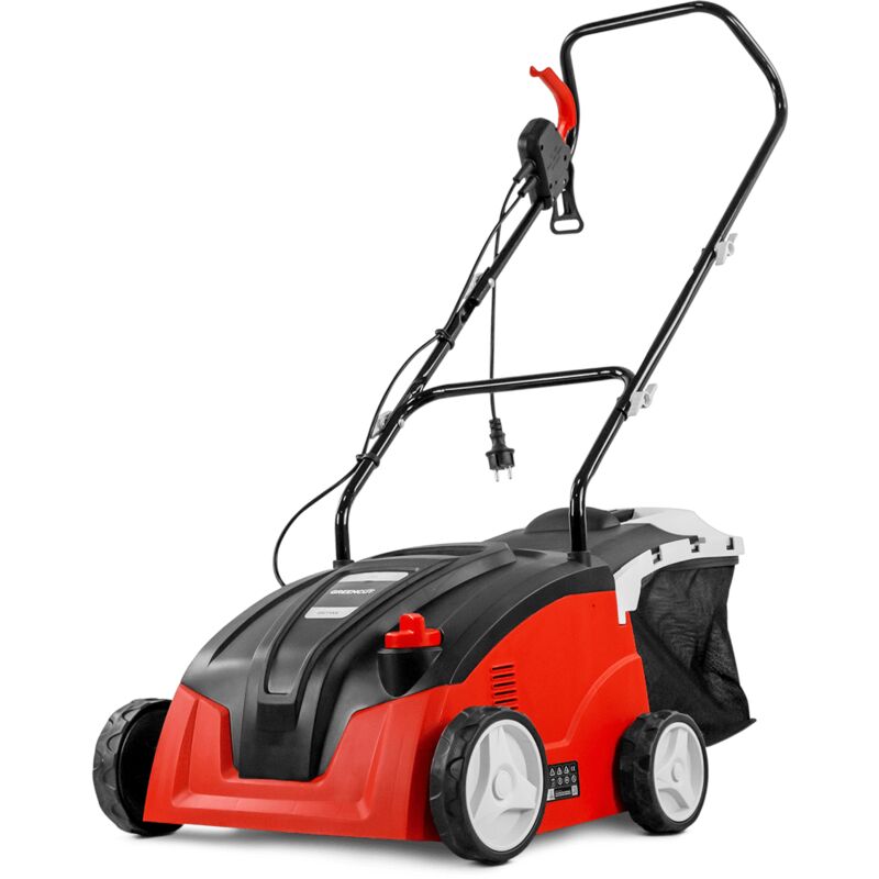 foto del prodotto arieggiatore elettrico gsc1700c, potenza 1300w, velocit 4000rpm, larghezza di lavoro 320mm, sacco di raccolta 30l, con cavo greencut