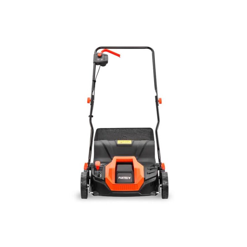 foto del prodotto arieggiatore scarificatore elettrico fuxtec ev320eco 1300w di potenza, larghezza di lavoro di 32 cm e regolazione profondit da 12 a 10 mm,