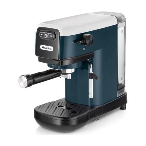 foto del prodotto ariete 1399 macchina da caff espresso snow white, per polvere e cialde ese, 1300 w, capacit 1,1l, 15 bar di pressione, filtro 1, 2 tazze e cialda ese, cappuccino, bianco