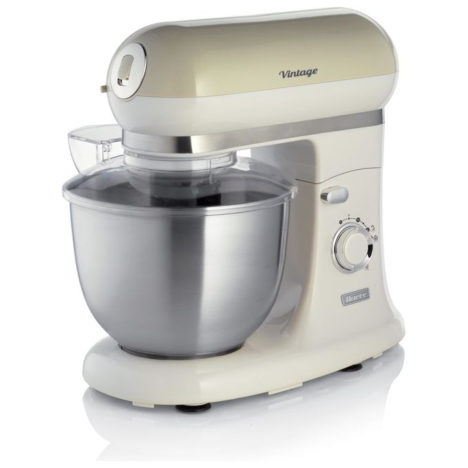 foto del prodotto ariete 1588 vintage impastatrice planetaria capacita 5,5 litri potenza 2400w 7 velocita beige bianco