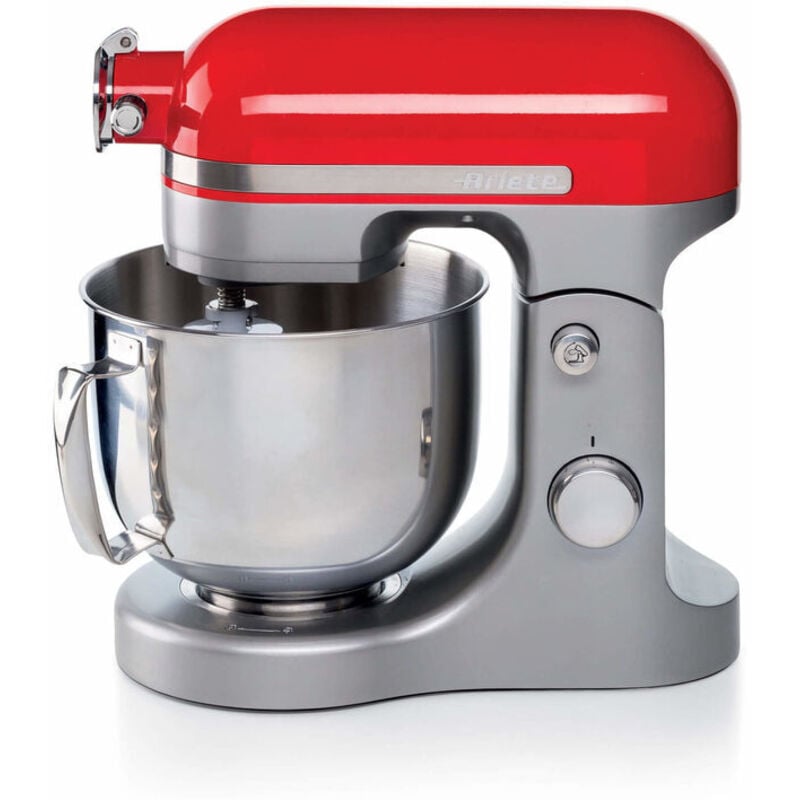 foto del prodotto ariete 1589 planetaria moderna, 1600 watt, 11 velocit , 5,5 litri, 3 accessori per impastare, amalgamare e montare. rosso