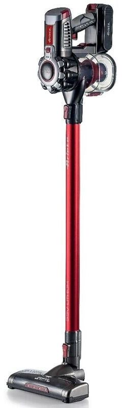 foto del prodotto ariete 2757 22v lithium - scopa elettrica senza fili - 3 livelli di filtrazione - batteria li-ion 2200 mah - kit accessori incluso - rosso - 00p275700ar0