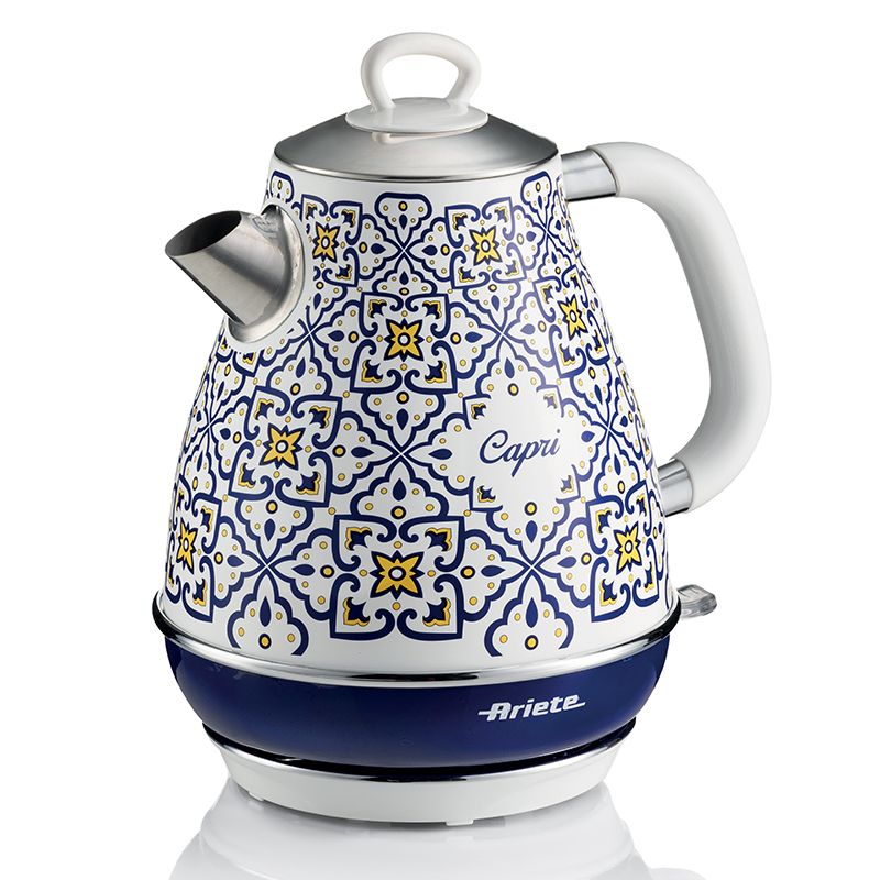 foto del prodotto ariete 2869 bollitore capri, bollitore elettrico, 1,7l, infusi, the, tisane, base cordless, autospegnimento - ari2869ca