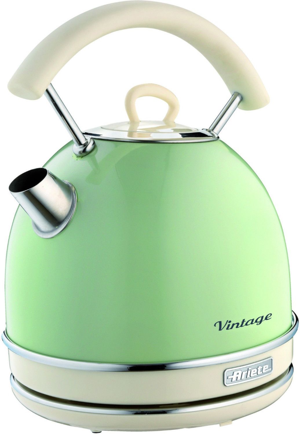 foto del prodotto ariete 2877 bollitore elettrico 1,7 litri di design - infusi, tè e tisane - autospegnimento - 2000 watt - acciaio inox - linea vintage - verde - ari2877ve