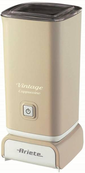 foto del prodotto ariete 2878 cappuccinatore vintage montalatte a caldo e a freddo cappuccino, cioccolata, infusi liofilizzati 500 watt beige