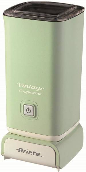 foto del prodotto ariete 2878 cappuccinatore vintage montalatte a caldo e a freddo cappuccino, cioccolata, infusi liofilizzati 500 watt verde