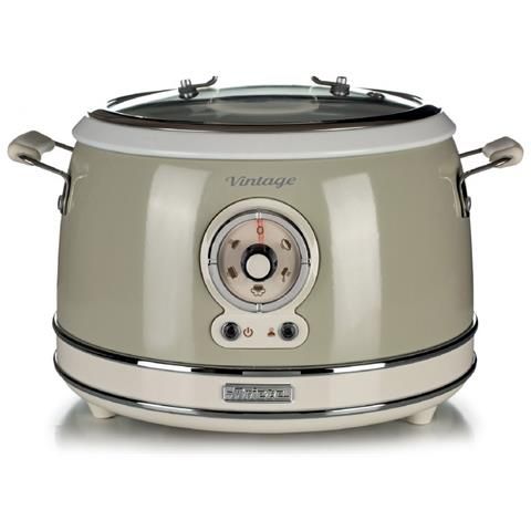 foto del prodotto ariete 2904 rice cooker - cuociriso elettrico con bowl in ceramica - sushi fatto in casa - multicooker - linea vintage - 3,5 l - 650 w - beige - 00c290403ar0