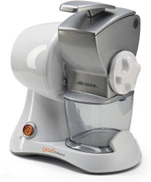 foto del prodotto ariete 448 grat professional grattugia elettrica con rullo professionale tramoggia in metallo contenitore estraibile 120 watt argento