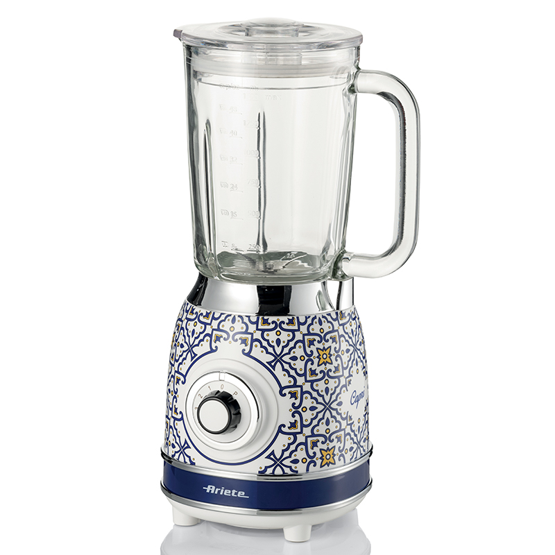 foto del prodotto ariete 583 frullatore capri con tazza in vetro da 1,5 litri, 4 lame in acciaio inox, 4 velocit pulse,1000 watt