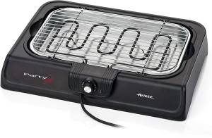 foto del prodotto ariete 723 party grill barbecue elettrico. potenza 2000w. cottura lenta e rapida. per carne, verdura e pesce. dotata di vassoi raccogli grasso.