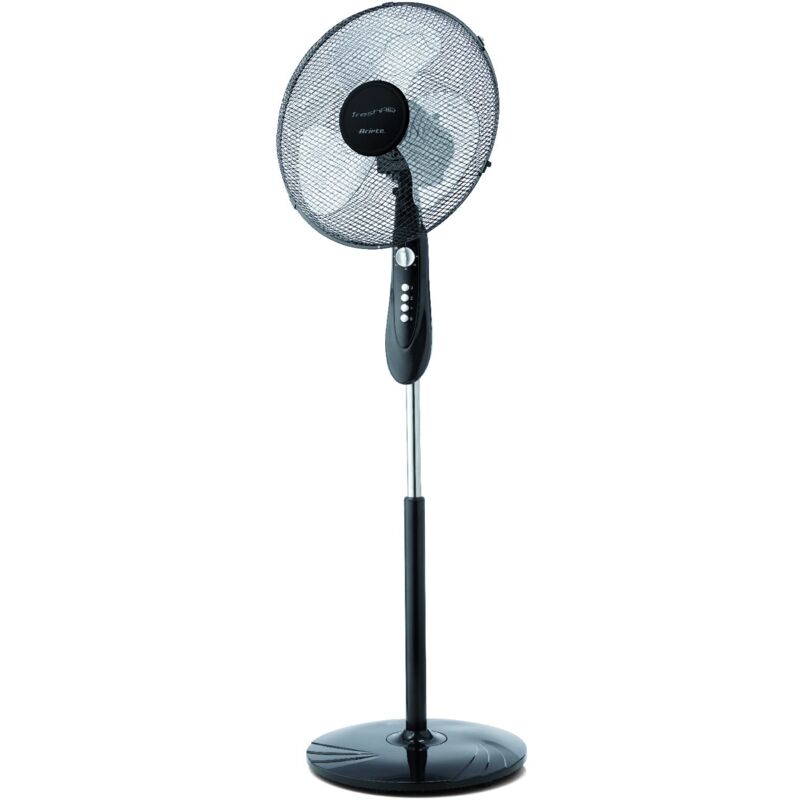 foto del prodotto ariete 846 freshair ventilatore a piantana, 3 velocit , elica a 3 pale, funzione oscillazione e inclinazione, 45 w, 40x40x130 cm, plastica, nero