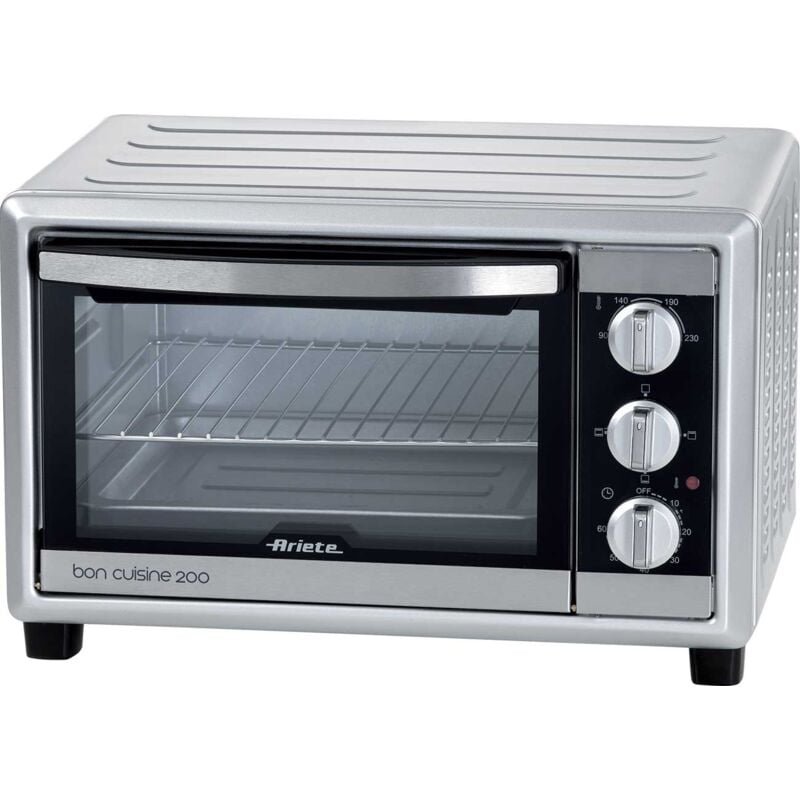 foto del prodotto ariete 981 bon cuisine 200 forno elettrico 20 litri doppio vetro temperatura max 230 1380 watt 3 posizioni cottura timer 60 