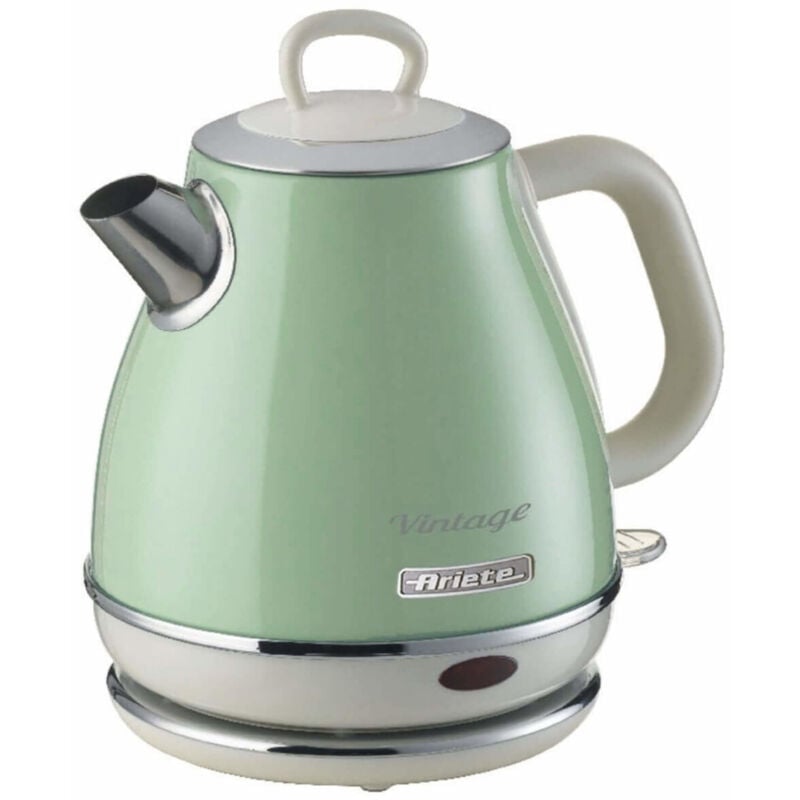 foto del prodotto ariete bollitore elettrico vintage 2868 verde 1l acciaio inox 1630w autospegnimento