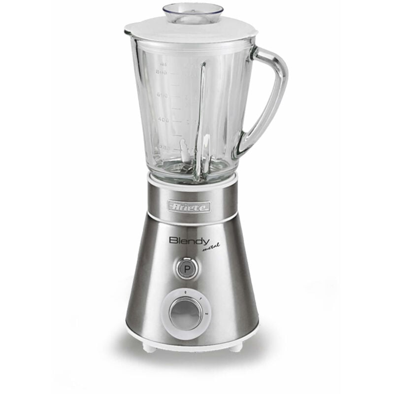 foto del prodotto ariete frullatore blendy metal 561 800ml 2 velocità bicchiere in vetro lame acciaio