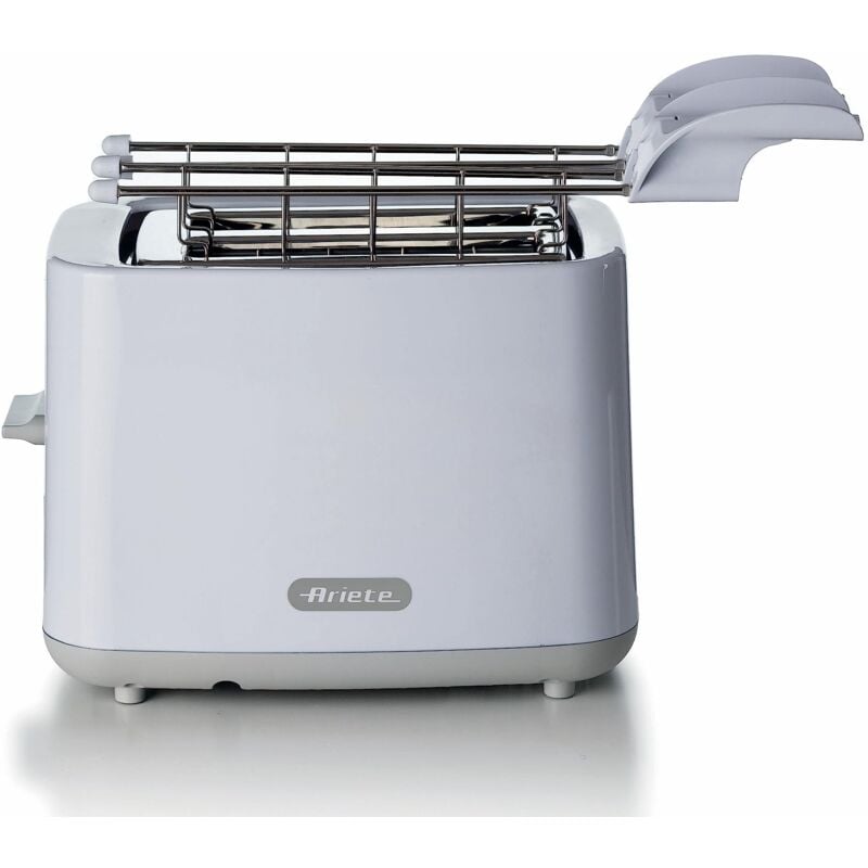 foto del prodotto ariete tostapane breakfast 147, tostiera con 7 livelli di doratura, espulsione automatica, vassoio raccoglibriciole estraibile, pulsante stop,