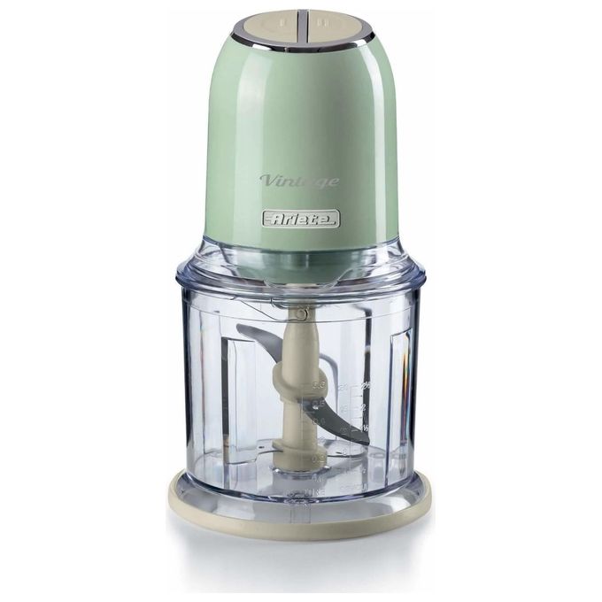 foto del prodotto ariete tritatutto vintage 438 verde 0,6l 400w 4 lame acciaio inox tritaghiaccio
