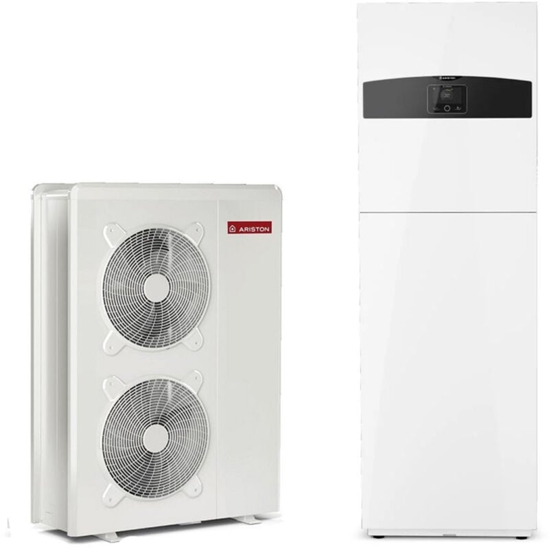foto del prodotto ariston group pompa di calore collegata aria acqua monoblocco nimbus compact m con booster elettrico ariston 12 kw monofase