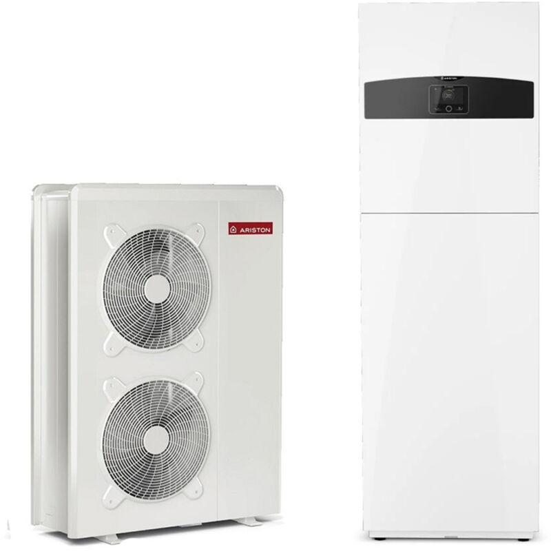 foto del prodotto ariston group pompa di calore collegata aria acqua monoblocco nimbus compact m con booster elettrico ariston 15 kw trifase