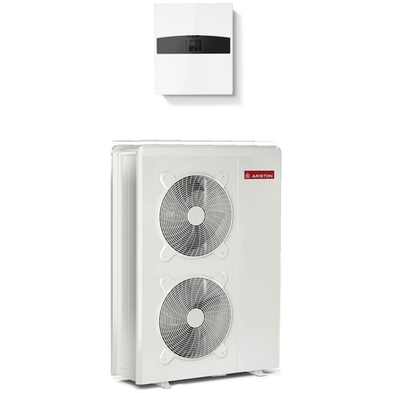 foto del prodotto ariston group pompa di calore collegata aria acqua monoblocco nimbus plus m con booster elettrico ariston 12 kw monofase