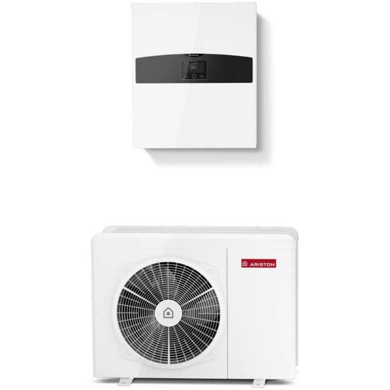 foto del prodotto ariston group pompa di calore collegata aria acqua monoblocco nimbus plus m con booster elettrico ariston 8 kw trifase