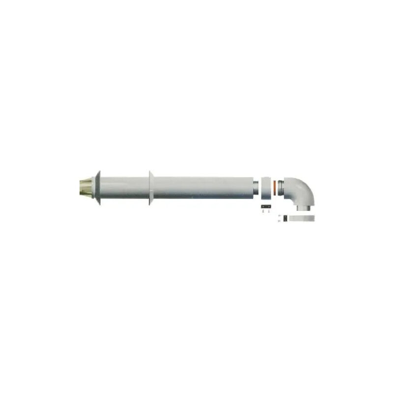 foto del prodotto ariston kit completo scarico fumi orizzontale 60 100 mm per next evo