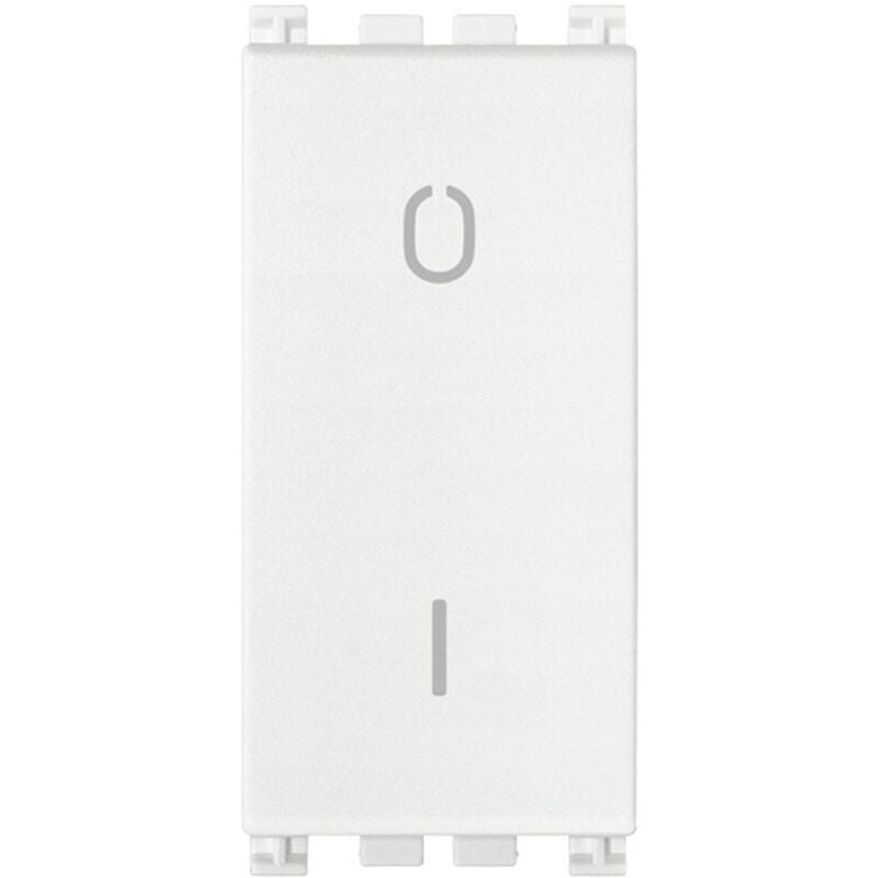 foto del prodotto arke' - interruttore 2p 16ax colore bianco illuminabile 19015.b - vimar